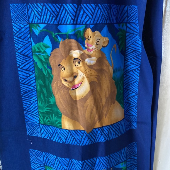 RARE Disney Lion King Pillow Fabric Panel Vintage 1994, large panel and fabric - Picture 6 of 6